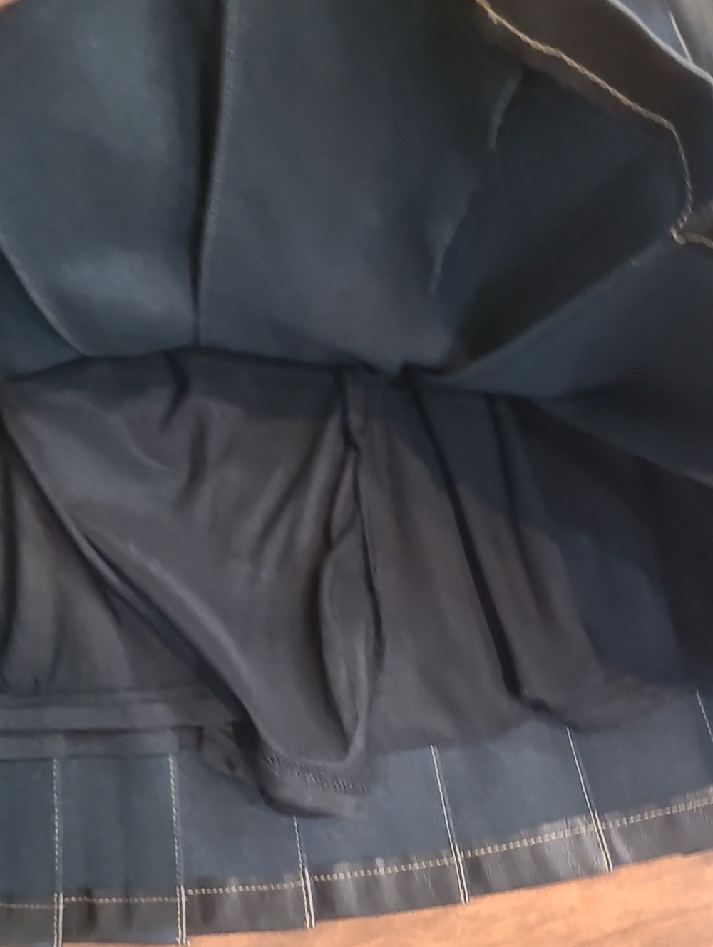 Vici Black Pleated Faux Leatger Pleated Mini Skort Western Party Size M - Picture 10 of 11
